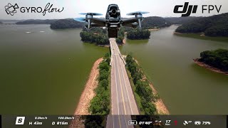 DJI FPV voo com Telemetria chegando a 104 km/hora