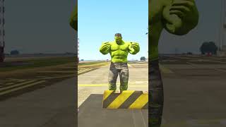 GTA V hulk vs superhero slap challenge who will win #gta #shorts #marvel