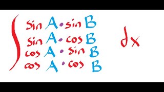 Integrals Requiring Product to Sum Formulas