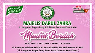 🔴  LIVE - SELAPANAN MAULID BURDAH MAJELIS DARUL ZAHRA (Khusus Putri)