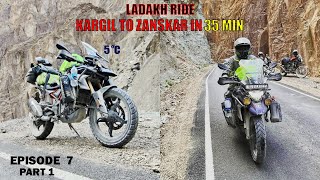 LADAKH RIDE || EPISODE 7 || KARGIL TO ZANSKAR - PART 1 || BMW G 310GS || RAHUL G MALAGHAN