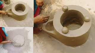 Desi Chulha । मिट्टी का चूल्हा।Umme Village Kitchen #viral#shortsfeed #chulha