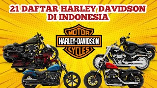 21 DAFTAR HARLEY DAVIDSON DI INDONESIA | BESERTA HARGANYA ‼️