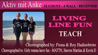 Living line fun - Linedance - Fiona & Roy Hadisobroto - teach and learn with Anke