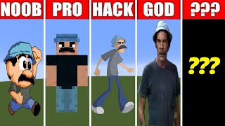 Noob vs Pro vs Hacker vs God in Minecraft