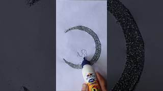 aap ko kaisa lgta h mera glitter art 🌙🧕🤲❤️#youtube #shorts #artist #glitter #islamic