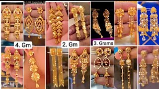 2024 Latest Gold Earrings Designs |Gold Earrings Designs/New Model | Heavy Gold Earrings #viral #01