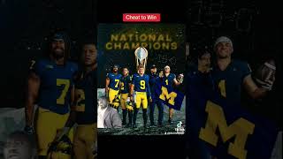 Is Michigan Wolverines CFP Championship tainted due to cheating 🤔 #sportswrap #cfp #football #sports