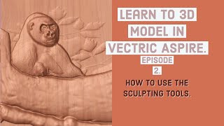 Learn to 3D model in Vectric Aspire. Episode 2. How to use the sculpting tools.