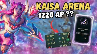 Arena Kaisa On-Hit but I have 1220 AP with Master of Duality ??? 2v2v2v2