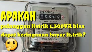 Pelanggan 1 300VA bisa dapat keringanan bayar listrik?