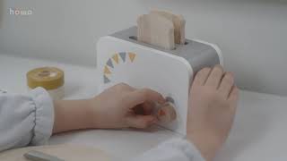 howa Toaster aus Holz Zubehör für Kinderküche, wooden toaster accessories for play kitchen