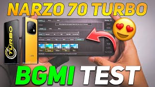 REALME NARZO 70 TURBO PUBG TEST | DM 7300 ENERGY PROCESSOR 🥵🔥