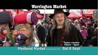 Warrington medieval market and antiques fair Sat 8 September