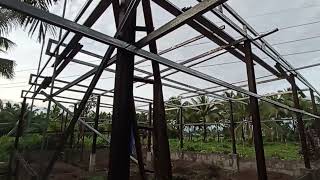 I-beam na poste sa paggawa ng bahay (house construction)