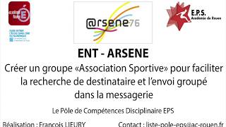 Créer un groupe dans l'ENT 76 & 27 pour faciliter la recherche de destinataire et l'envoi groupé