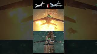 В-52H STRATOFORTRESS BOMBER VS H-6N BURST DAMAGE COMPARING IN MODERN WARSHIPS 🔥🔥🔥 #shorts #viral