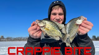 Ice Fishing Crappie In Wisconsin