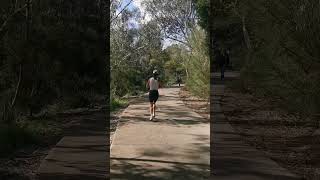 Suburban Trail Run 09 at winter-end VIC Australia #shorts #TrailRun #urbanlandscape #nativeplant