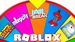 SPIN WHEEL DECIDES WHAT GAME I PLAY!! (Roblox)