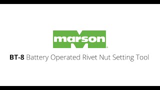 Marson® BT-8 Battery Operated Rivet Nut Setting Tool