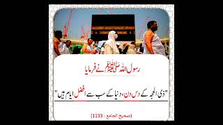 zilhajj kay 10 din sub say Afzal ha #hajj #islamic #shorts