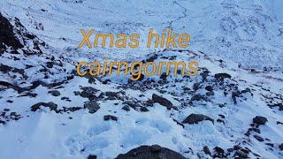 Christmas Hiking in the Cairngorms national park.