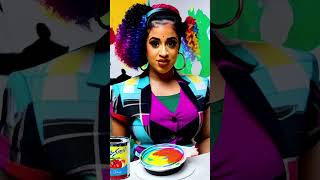 What does Cardi B eat? #aigenerated #aiart #cardib