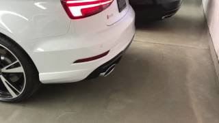 Audi RS3 2018 basic exhaust, valve open