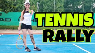 TENNIS PRACTICE | TENNIS RALLY | FOREHAND/BACKHAND GROUNDSTROKES | MINDANAO PH