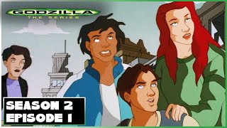 Godzilla®: The Series | Future Shock | Season 2 Ep. 1 | Throwback Toons