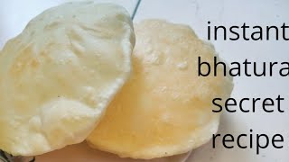 Bhatura recipe||10 मिनट मे बनाएं हल्दीराम जैसे फूले-फूले भटूरे||Instant bhature chatkara-by akanksha