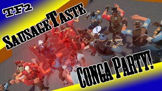 Massive 20 People Conga Party - Team Fortress 2