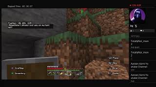 Playing minecraft on my realm ( Totally Chaos SMP )