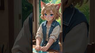 Cute cat girls  Anime neko 21 #aiairt #neko #anime