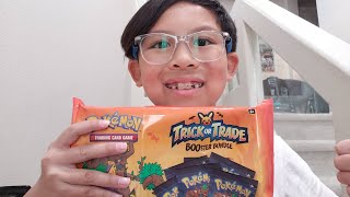 Opening trick or trade pokemon cards