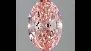 1.58CT CVD Lab Grown Diamond Oval CUT Fancy Vivid Pink VVS2 Clarity Certified #diamond #ring #stone