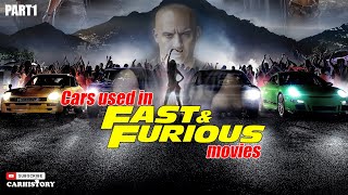 Cars used in Fast and Furious movies Part one | Car history