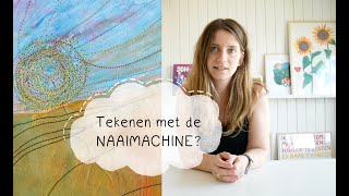 Kan je met de naaimachine "tekenen" op papier?