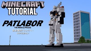 MINECRAFT : How To Build Patlabor Ingram Unit 1 Tutorial