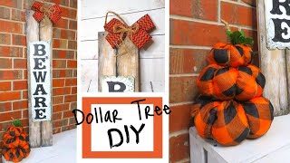 Dollar Tree DIY | Fall & Halloween Decor | Make with me!