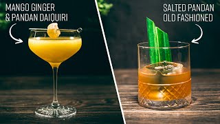 Mango Ginger & Pandan Daiquiri | Salty Pandan Old Fashioned