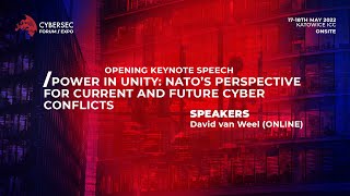 David van Weel: NATO's perspective for current and future cyber conflicts #CS22_EXPO