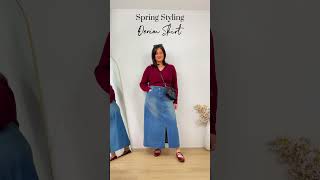 Wearing Vs. styling : Denim Skirt for Spring