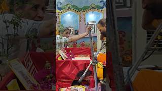 श्री राम कथा में पूजन श्री राधा कृष्ण मंदिर गौशाला  मयूर विहार फेस वन में