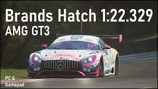 ACC - AMG GT3 Hotlap + Setup Brands Hatch 1:22.329 | PC & Gamepad