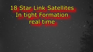 What does Star Link Satellites look like in the Night Sky