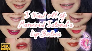 MERMAID ISLAND SEASIDE BALMER MOISTURIZING BUTTER LIP BALM WITH SPF15 REVIEW & SWATCHES