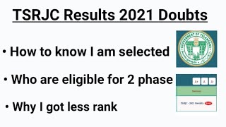 How to I am selected or not in tsrjc 2023 | Who got seat || Why I got less rank | 2 Phase eligible