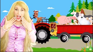 PRINCESS Rapunzel Old MacDonald Had a Farm | Princess Playhouse Nursery Rhymes and Kids Songs